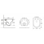 WW MERZBACH 043 GL-WT Унитаз подвесной