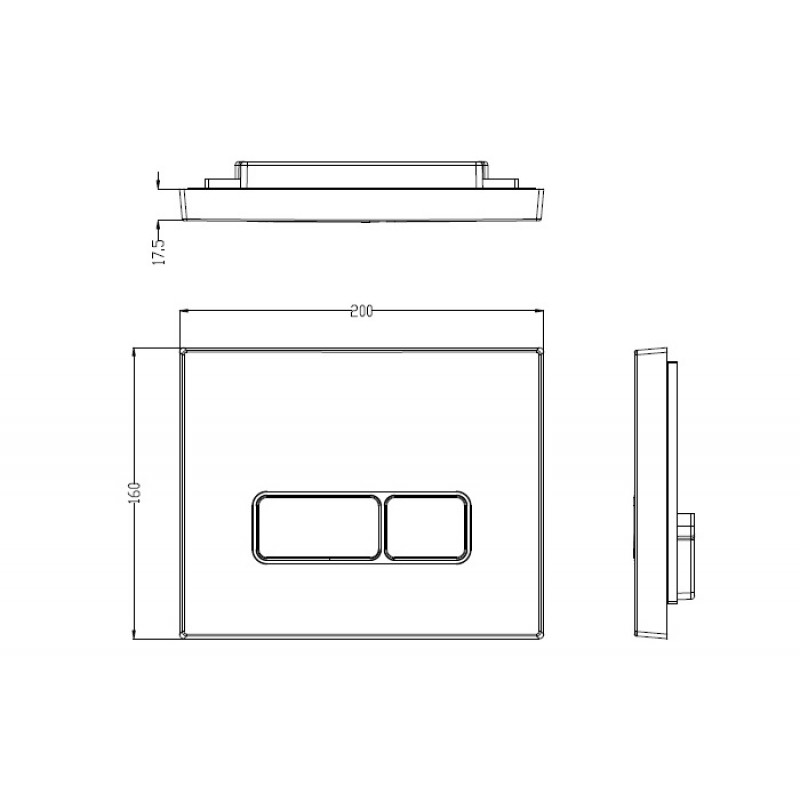 Унитаз с инсталляцией WeltWasser и кнопкой смыва (MARBERG 410 + NESENBACH 004 GL-WT + MAR 410 SE-CR)