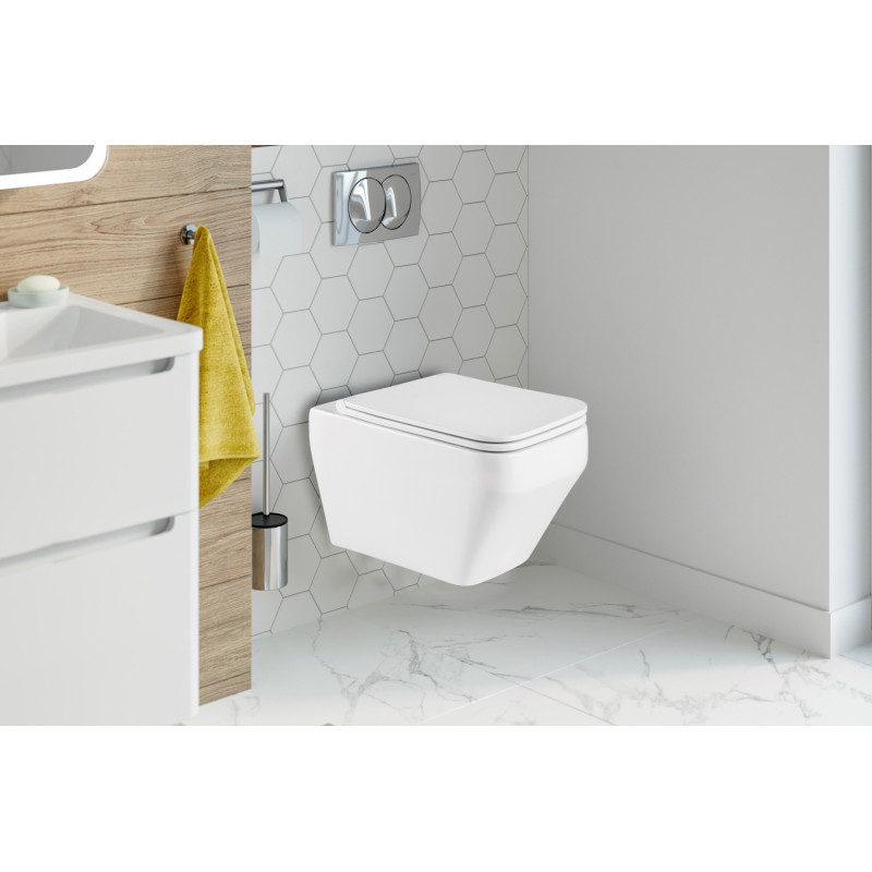 Унитаз подвесной безободковый WW HOFBACH 041 GL-WT
