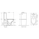 Унитаз-компакт безободковый WW SALZBACH 001 XL GL-WT