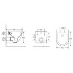 WW MERZBACH 043 GL-BL Унитаз подвесной