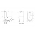 Унитаз-компакт безободковый WW MERZBACH 001 GL-WT
