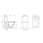 Унитаз-компакт безободковый WW ZINNBACH 001 GL-WT
