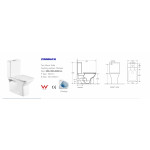 Унитаз-компакт безободковый WW ZINNBACH 001 GL-WT