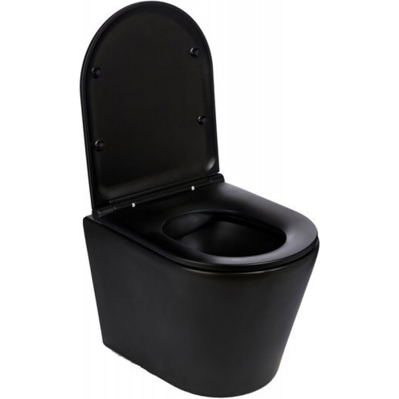 Унитаз подвесной безободковый WW SALZBACH 004 MT-BL